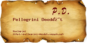 Pellegrini Deodát névjegykártya